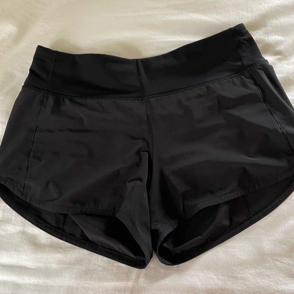Lululemon SPEED UP MID-RISE LINED SHORT 4” BLACK